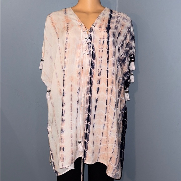 Olivaceous Tops - Olivaceous Tie-Dye Top - Size Medium
